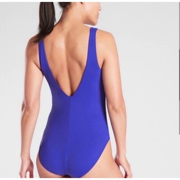 Athleta Seychelles One Piece Swimsuit~YACHT BLUE~Medium - Picture 2 of 6